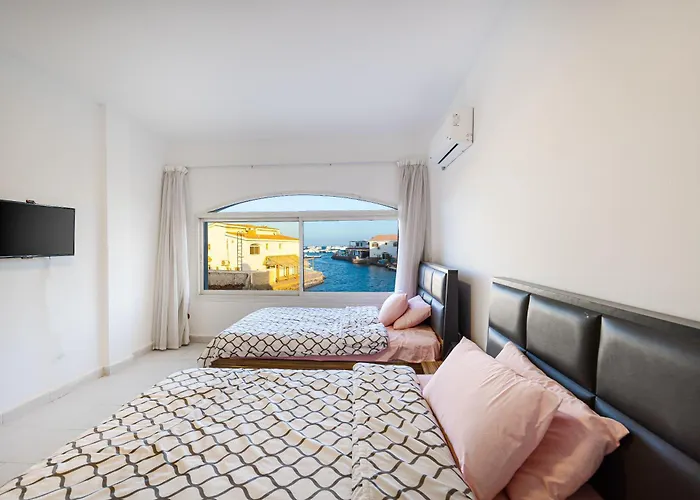 Aden - Sea View - أجانب فقط Oda ve Kahvaltı Hurgada